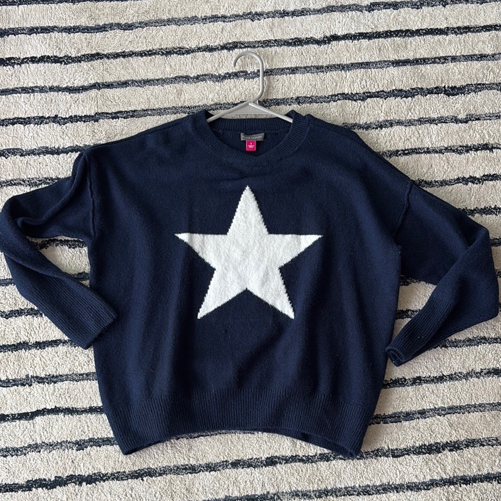 Women's Navy Star Sweater